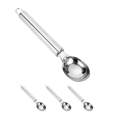 Imagem de 3un Colher pegador de sorvete inox concha profissional - clink