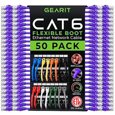 Imagem de GearIT Cabo Cat6 de 60 cm - Cabo Ethernet Cat6, Cabo Ethernet Cat 6, Cabo Patch Cat6, Cabo Patch Cat 6, Cabo Cat 6, Cabo de Rede, Cabo de Internet - Roxo 6