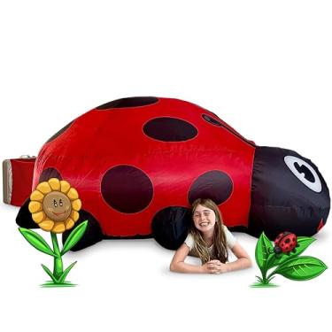 Imagem de The Original Patented AirFort - Build A Fort in 30 Seconds, Inflatable Fort for Kids, Play Tent for 3-12 Years, A Playhouse Where Imagination Runs Wild, Fan not Included (Ladybug)