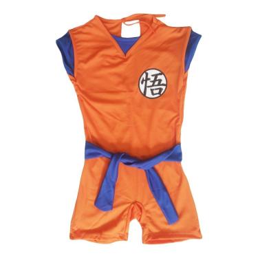 Imagem de Fantasia Goku Dragon Ball Infantil Com Faixa E Braceletes Tamanho P