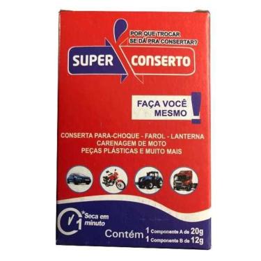 Imagem de Cola Super Conserto Instantanea Solda Plastica 32g Sem Variação único