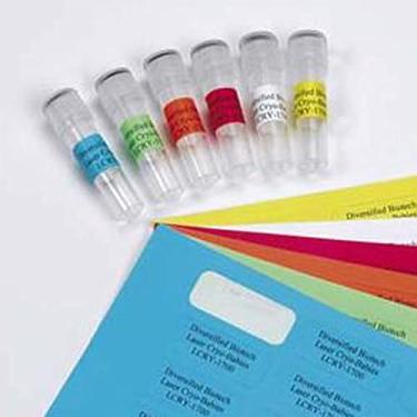 Imagem de Diversified Biotech Etiqueta a laser SIDE-1500 de poliolefina para parede lateral, use com microplaca, 0,6 cm de largura x 3,8 cm de comprimento, amarelo (pacote com 3120)