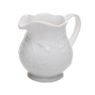 Imagem de Leiteira de Porcelana New Bone Butterfly Flower Branco 250ml Lyor
