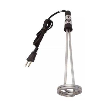 Imagem de Ebulidor Fervedor Aquecedor Elétrico Médio Inox 1.000w 220v - RESISWAL