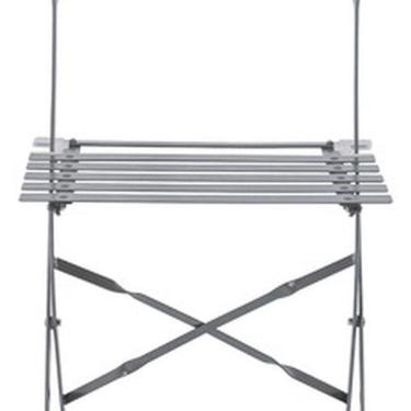 Imagem de Cadeira Aco Cinza Escuro 79x41 Cm Naterial Flora Origami