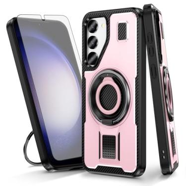 Imagem de Asuwish Capa de telefone para Samsung Galaxy S23 5G com protetor de tela de vidro temperado e suporte de anel à prova de choque com suporte protetor acessórios de celular S 23 23S GS23 G5 SM-S911U