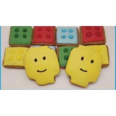 Imagem de Biscoito Decorado de Mel Lego - Dona Maria Biscoiteria 