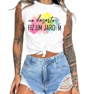 Imagem de Cropped T-Shirts Feminino Estampado - Cristã- Várias Estampas 14 - meg