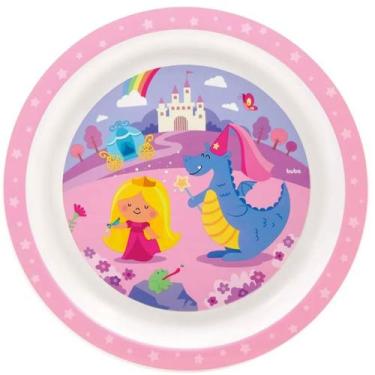 Imagem de Pratinho Infantil Aventuras Princesa Buba Rosa