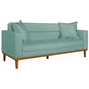 Imagem de Sofá 2 Lugares Viena Suede - Doce Sonho Móveis Azul Tiffany
