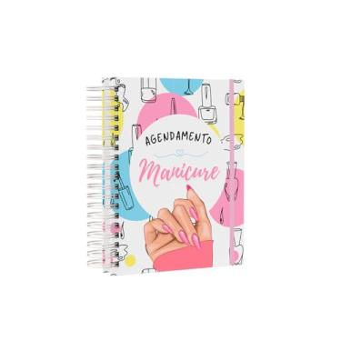 Imagem de Agenda profissional Manicure permanente Capa Dura agendamento de clientes