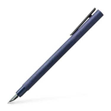 Imagem de Faber-Castell Caneta tinteiro Neo Slim Auminium B - Azul escuro