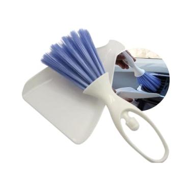 Imagem de Mini Vassoura de Mão com Pá para Carro e Pet - Kit de Limpeza Portátil para Pet, Cozinha, Carro e Escritório - Escova e Pá Pequena para Carro - Limpeza Rápida e Doméstica - UpSHop