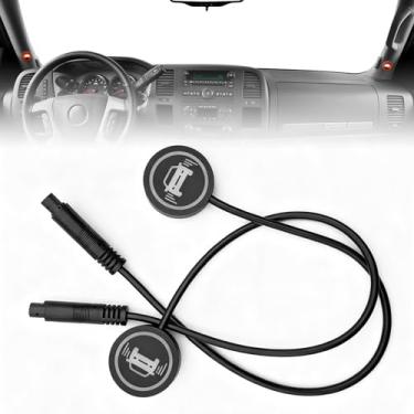 Imagem de MACHSWON Luz de aviso do sistema de detecção de radar de ponto cego do carro, um par de luzes indicadoras de carro de 5 V, sistema de aviso de mudança de faixa auxiliar paralela, sensor de micro-ondas