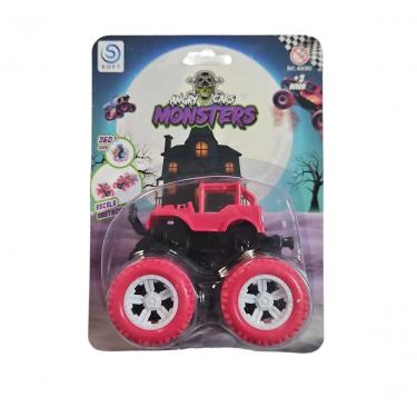 Imagem de Carrinho Fricção Monster Truck 1:64 Escala Radical Suspensão Jipe Rosa 18