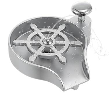 Imagem de Enxaguador de Vidros para Pia da Cozinha - Ferramenta De Lavagem Para Cozinha Em Aço Inoxidável | Enxaguador De Garrafas | Para Garrafas De Água Desportivas Canecas Termos E Chávenas De Café