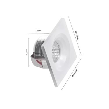 Imagem de Mini Spot Led ELYSA Embutir 3W 3000K 240Lms Bivolt IP20 – Nordecor | Branco Cód. 6005