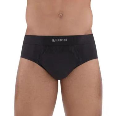 Imagem de Cueca Masculina Slip Micromodal Lupo sem Costura, XG, Grafite