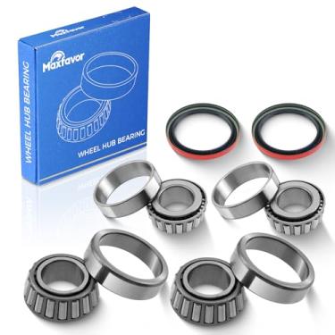 Imagem de Maxfavor Kit De Rolamento E Vedação De Roda Dianteira 6Pcs Para Substituição Para S10 Blazer Llv, Gmc Caballero S15 Jimmy Sonoma, Isuzu Hombre 1987-2003 Wta6 Wta34 Ws4739