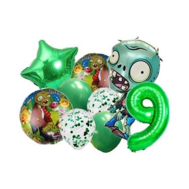 Imagem de Conjunto De Balões Para Festa De Aniversário Infantil Plants Vs Zombie