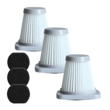 Imagem de Filtros de Substituição para Aspirador Pó SC861 SC861A Filtração Alta Eficiência Aumentar o Desempenho Limpeza e Reduzir a Infiltração 3 peças