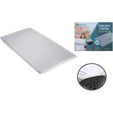 Imagem de Capa para colchao caixa de ovo solteiro branco 011-s natural home care