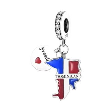 Imagem de Pingentes De Bandeira Em Prata Esterlina 925 Para Mulheres, Presentes 