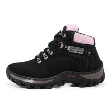 Imagem de Bota Feminina Coturno Trilha Escaladas Couro Legítimo Sola Gel Polo Urban-Feminino