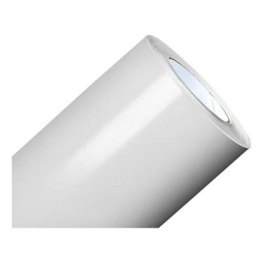 Imagem de Adesivo Branco Brilhante 10m x 60cm Para Envelopamento Gelad - Congrat
