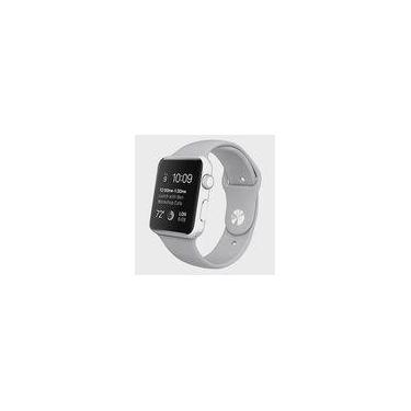 Imagem de Pulseira Silicone para Apple Watch 44mm e 42mm - cinza - Tamanho m/l G
