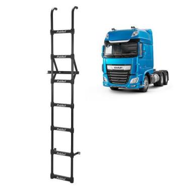 Imagem de Escada Traseira p DAF XF 105 Super Space - 7 Degraus - Preta - Fabbof