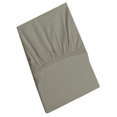 Imagem de Lençol Tecebem Casal Malha C/ Elástico Liso 138mx188mx30cm Castanho