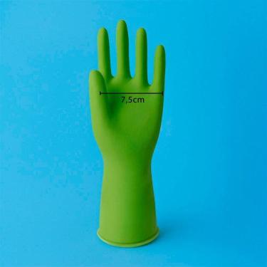 Imagem de Par De Luvas Nobre Látex P P- Agentes Químicos Resistente E Segura Verde