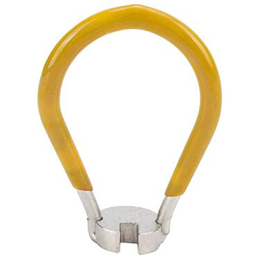 Imagem de Andrew Chave de raio, chave inglesa de fio de aço para pneus, chave inglesa, raio de roda de bicicleta, ferramentas de ajuste para bicicleta ao ar livre (amarelo)