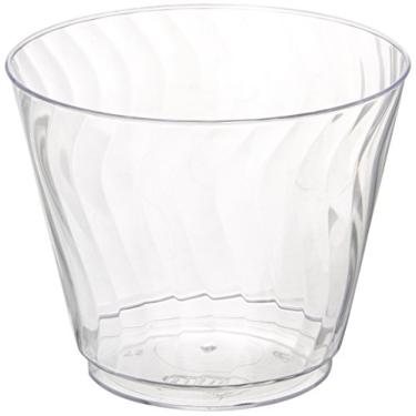Imagem de Taças de plástico de cristal com corte de 255 ml da Chinet 100 CT, Chinet 100 CT 9 OZ Cut Crystal Plastic Cold Cups, 1