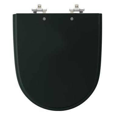 Imagem de Assento Laqueado Mondiale Verde Petróleo Tampa Vaso Celite