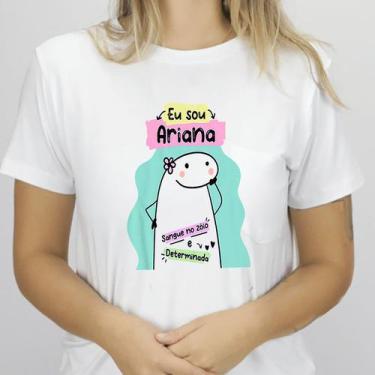 Imagem de 1 Camiseta Bonequinho Flork Meme Horóscopo Ariana Signo Áries Sugestão