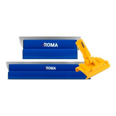 Imagem de Desempenadeira Berox Aço Inox 40cm 60cm + Suporte Roma