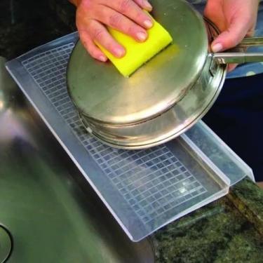 Imagem de Protetor de Pia Retangular Grande Lavar Louça com encaixe - Antiaderente em Silicone Protetor Borda de Pia - PANAMI