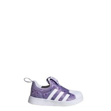 Imagem de adidas Originals Tênis infantil unissex Superstar 360, Lilás mágico/branco/lilás felicidade, 4 Infant