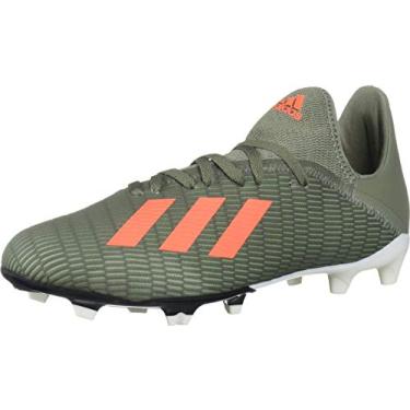 Imagem de adidas Tênis infantil X 19.3 Fg J, Verde/laranja solar, 5.5 Toddler