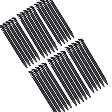 Imagem de XHBTS 30 Pieces Plastic Replacement Touchscreen Stylus Pen, Compatible with Nintendo New 3DS XL, New 3DS LL (Black)