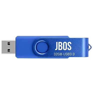 Imagem de JBOS Pen drive USB 3.0 de 32 GB, pen drive de super alta velocidade, pendrive de 32 GB, pendrive de 32 GB para armazenamento e compartilhamento de data (pacote com 1, azul)