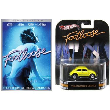 Imagem de Footloose Deluxe Edition DVD with Hot Wheels Yellow Volkswagen Beetle 1:64 Die-Case Retro Entertainment Car Bundle