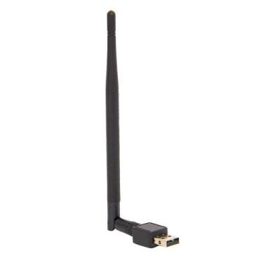 Imagem de Adaptador Usb Wireless N 802.11n 150mbps Wi-fi Antena  - Só Produto