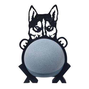 Imagem de Suporte de Alexa para Echo Dot 4 e Dot 5 Cachorro "Husky" - Espaço 3d