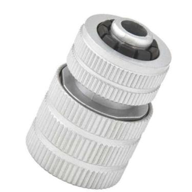 Imagem de Engate rápido para mangueiras de jardim 1/2 alumínio passagem livre vo