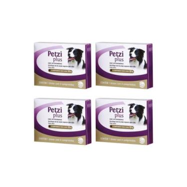 Imagem de Kit 4 Vermífugo Petzi Plus Cães 10kg Com 4 Comprimidos Ceva - Ceva 