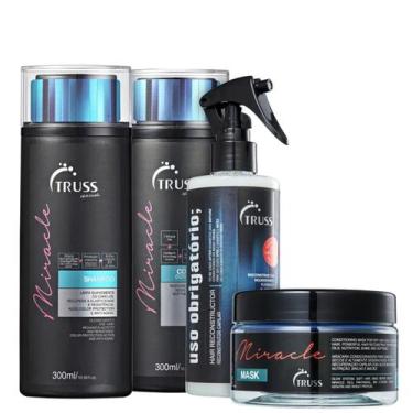 Imagem de Kit Truss Miracle - Shampoo 300ml + Condicionador  300ml + Máscara 200