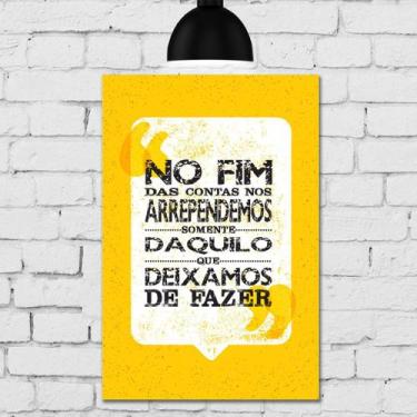 Imagem de Placa Decorativa MDF Vintage No Fim das Contas 30x40 - Quartinhos